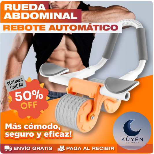 Rueda Abdominal Soporte Con Auto Rebote