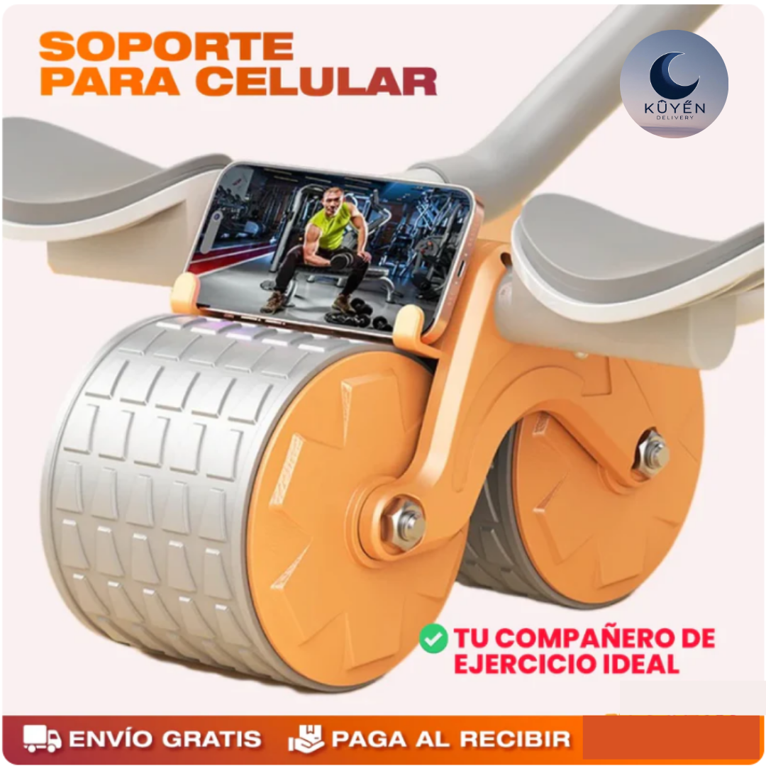 Rueda Abdominal Soporte Con Auto Rebote