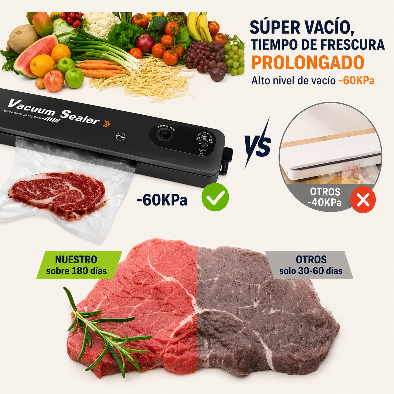 Vacuum Sealer Z™ - Conserva más y desperdicia menos