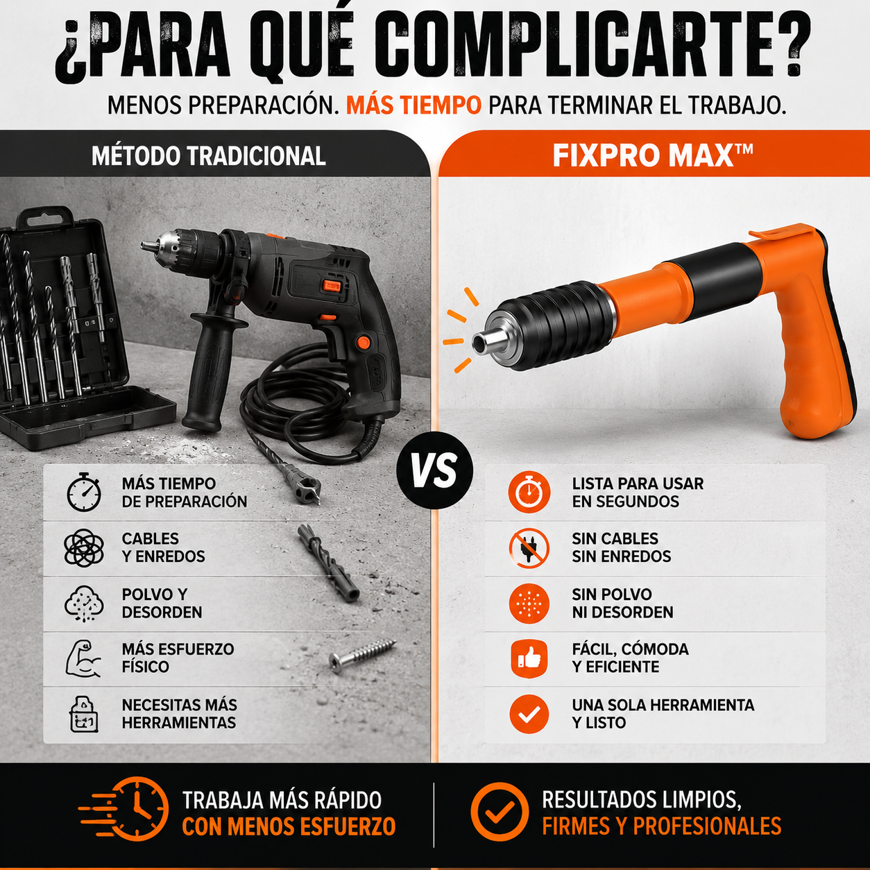 FixPro Max™- Instala en segundos sin taladro