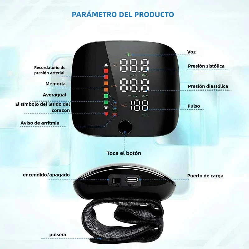 Tensiómetro con Altavoz – Escucha tus lecturas claras – Monitorea tu presión sin complicaciones diarias