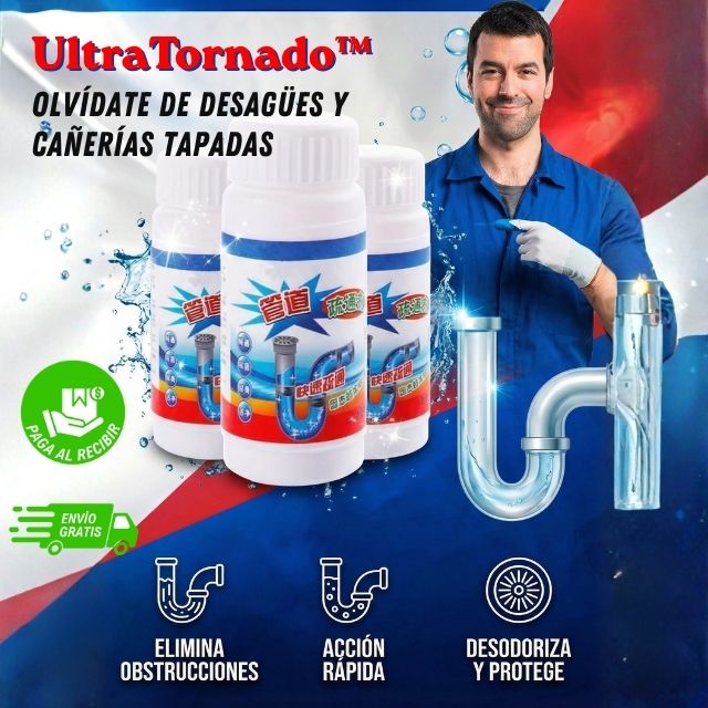 UltraTornado™ 3x1 - Olvídate de los desagües tapados y gastos extra
