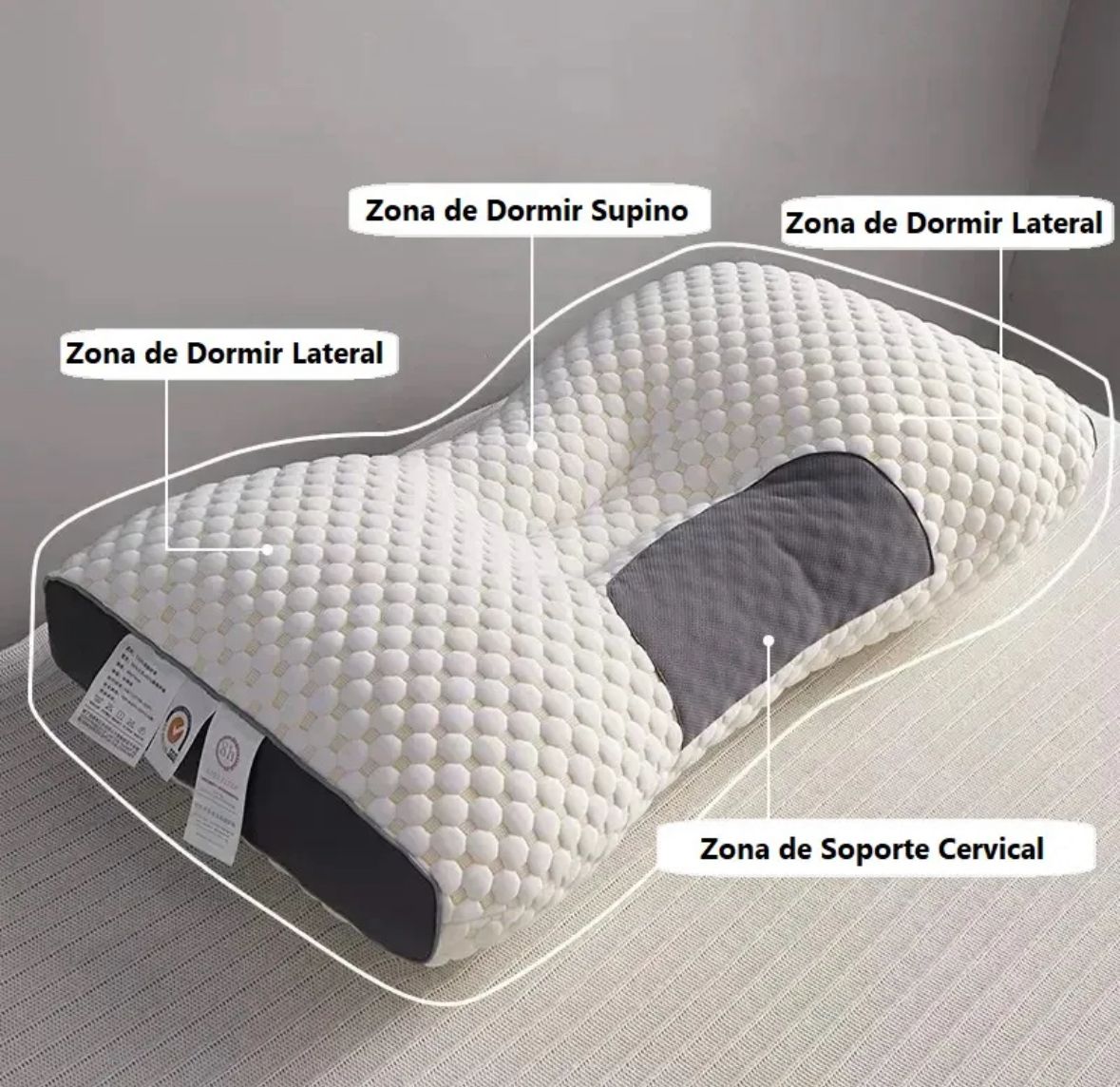 Dreamia™ La almohada cervical que acompaña tu descanso.