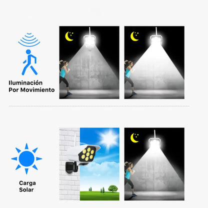 Foco Led Solar Tipo Camara - Ahorra sustos, ahorra dinero