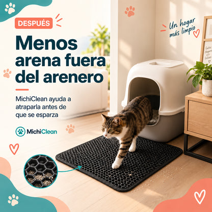 MichiClean™ - Menos arena fuera del arenero