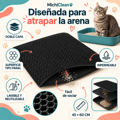 MichiClean™ - Menos arena fuera del arenero
