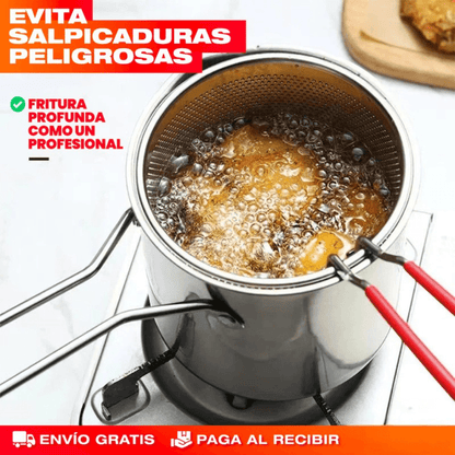 FritexPro™ - Fríe y escurre en un solo paso