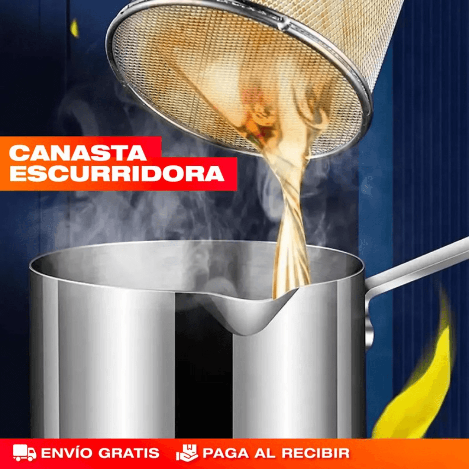 FritexPro™ - Fríe y escurre en un solo paso
