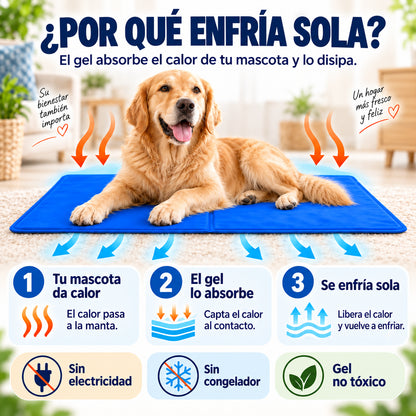 Pet Cool Mat™- Mantén a tu mascota fresca y cómoda