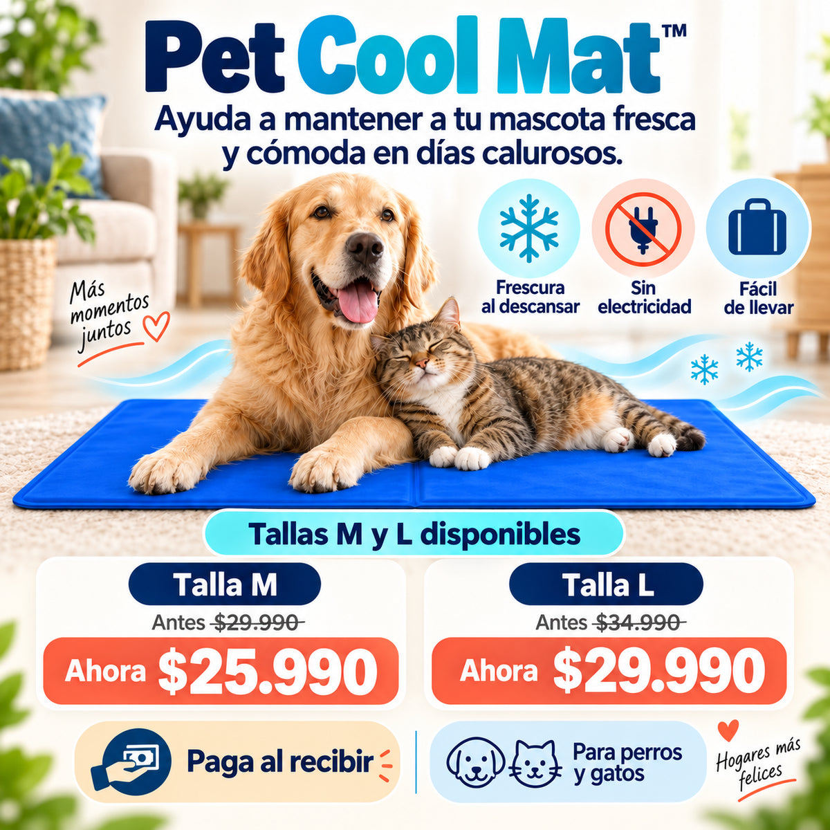 Pet Cool Mat™- Mantén a tu mascota fresca y cómoda