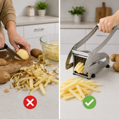 CortaChef Pro™ - Papas y verduras parejas en segundos