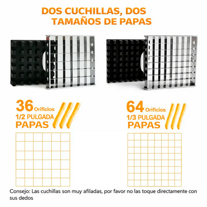 CortaChef Pro™ - Papas y verduras parejas en segundos