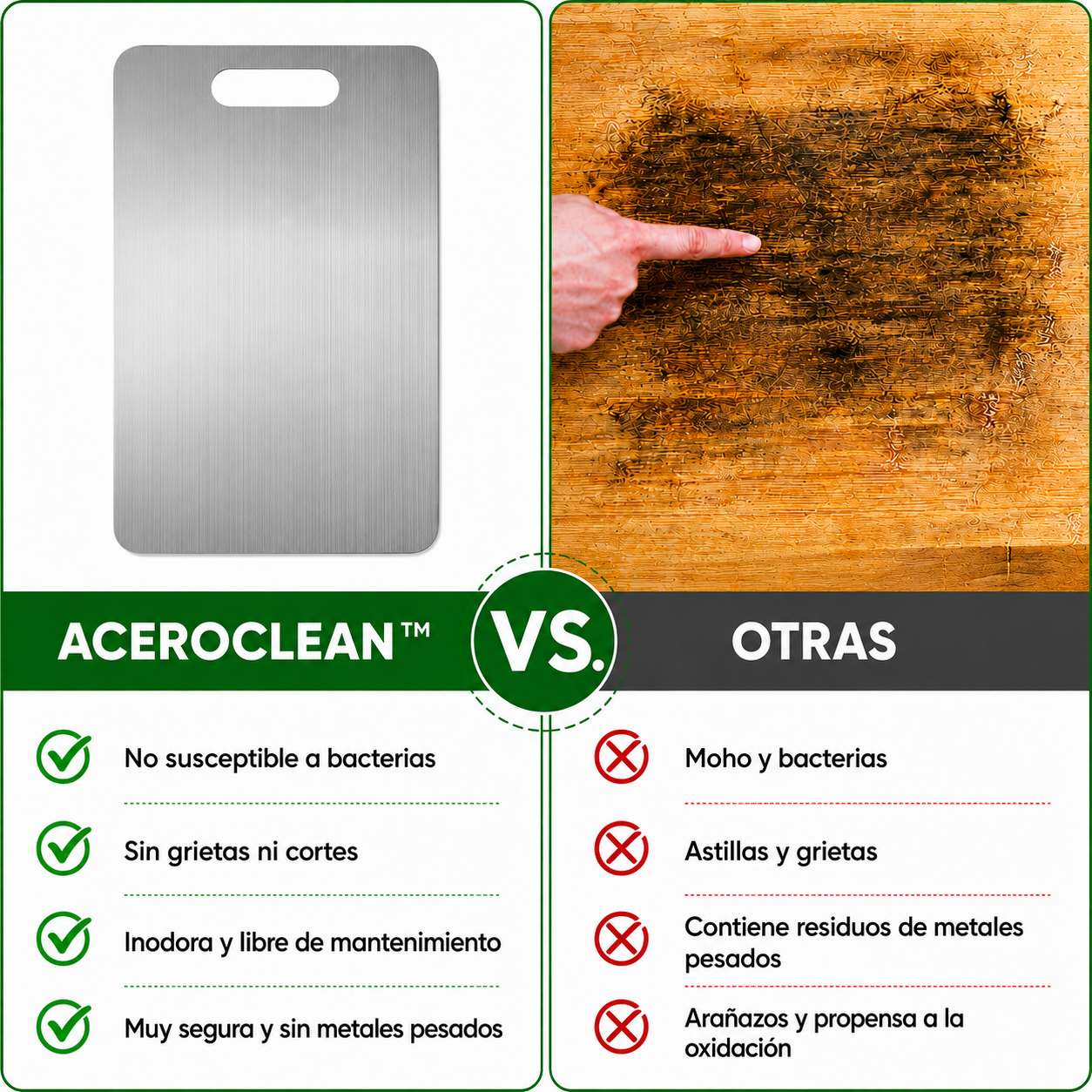 AceroClean™ - Menos residuos donde preparas tu comida - Tamaño XL