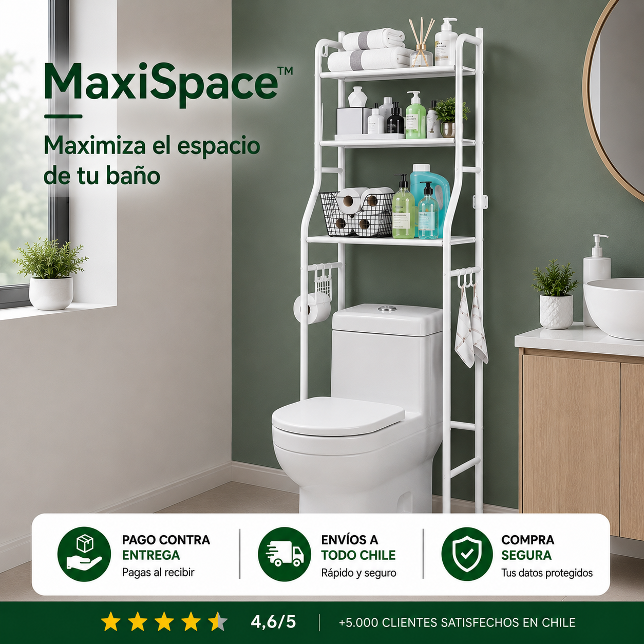 MaxiSpace™ - Maximiza el espacio de tu baño