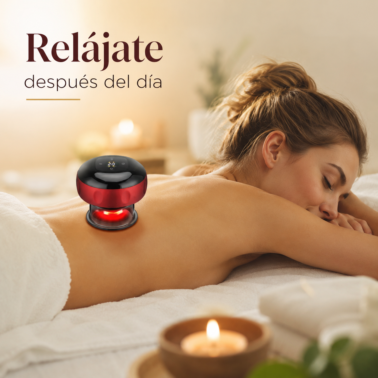 BioVentosa Plus™ - Rutina de masaje y relajación en casa