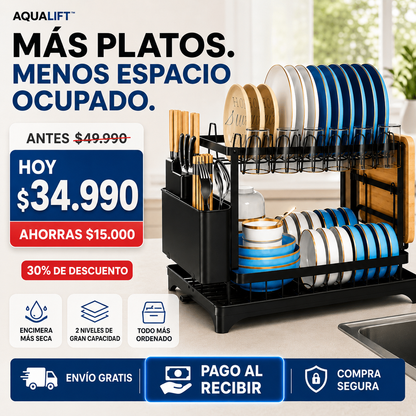 Aqualift™ - Ordena y seca más en menos espacio