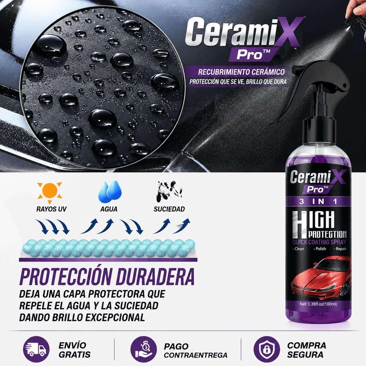 CeramiX Pro™ - Brillo y protección en minutos