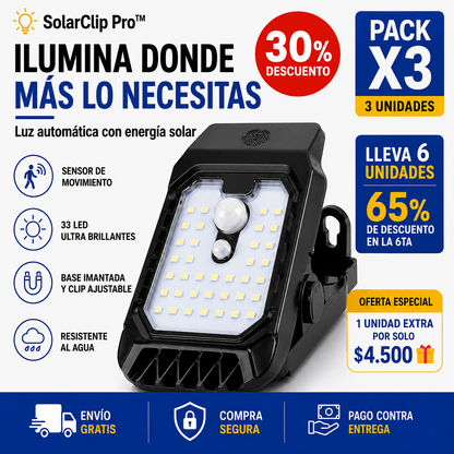 LumiClip Pro™ (PACK X3) - Ilumina amplio sin cables