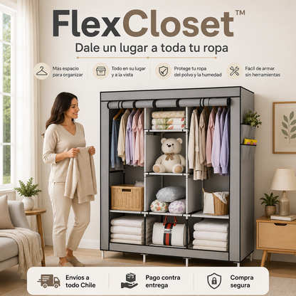 FlexCloset™ - Dale un lugar a toda tu ropa