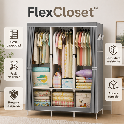 FlexCloset™ - Dale un lugar a toda tu ropa