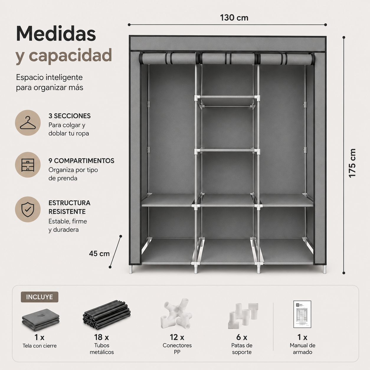 FlexCloset™ - Dale un lugar a toda tu ropa