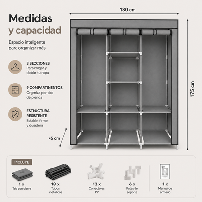 FlexCloset™ - Dale un lugar a toda tu ropa