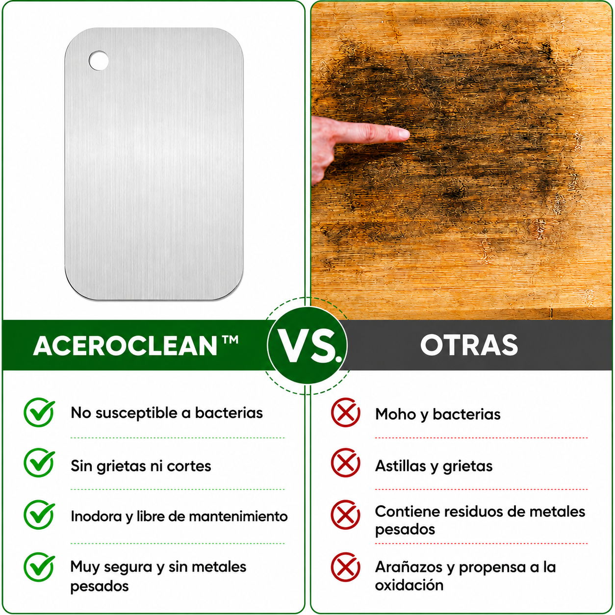 AceroClean™ - Menos residuos donde preparas tu comida