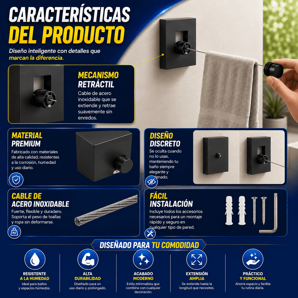 Tendora™ - Seca tu ropa y libera espacio