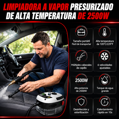 VaporClean Pro™ - Deja tu auto impecable en minutos