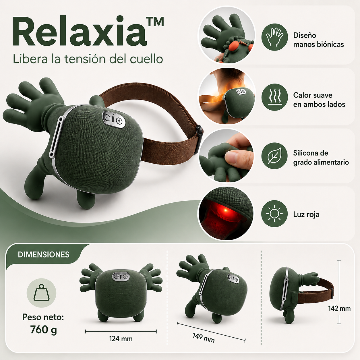 Relaxia™ - Libera la tensión del cuello