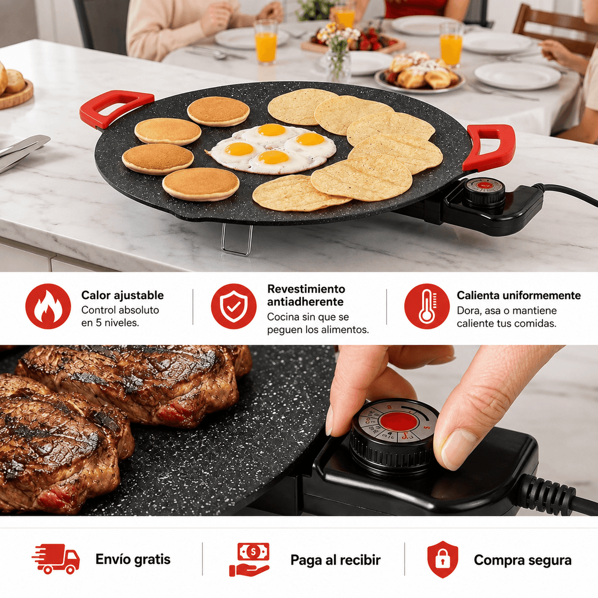 StoneChef™ - Cocina parejo con menos aceite