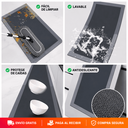 DryHome™ (Combo 2 tapetes) - Absorbe derrames y evita deslizamientos
