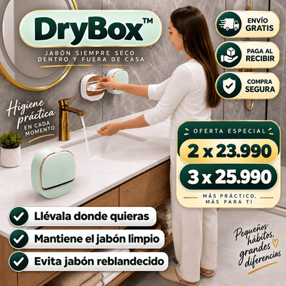 DryBox™ - Mantiene tu jabón seco y protegido