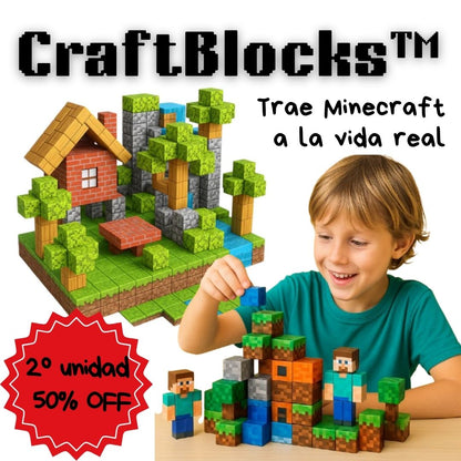 CraftBlocks™ 75 Bloques - Trae Minecraft a la vida real