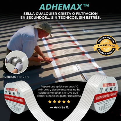 Adhemax™ - Repara filtraciones en minutos sin llamar a un técnico