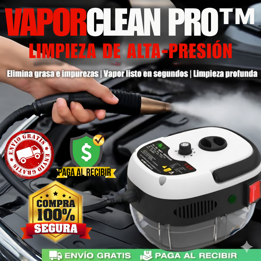 VaporClean Pro™ - Deja tu auto impecable en minutos