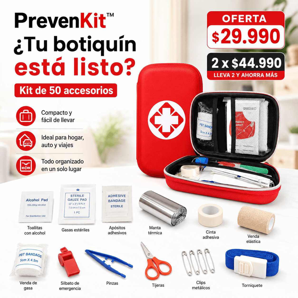 PrevenKit™ - Lo básico listo para emergencias