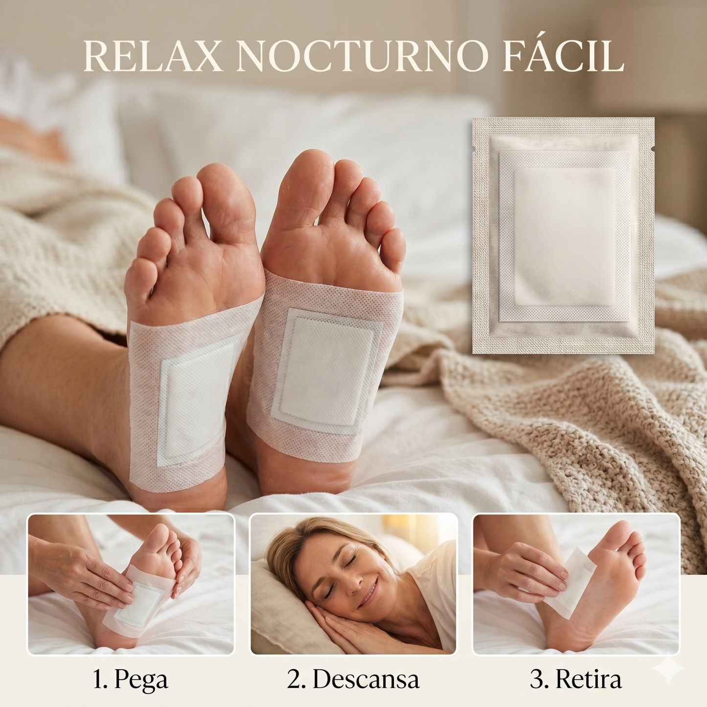 Parches Kinoki Detox™ - Sensación de alivio al final de un largo día
