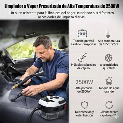 VaporClean Pro™ - Deja tu auto impecable en minutos