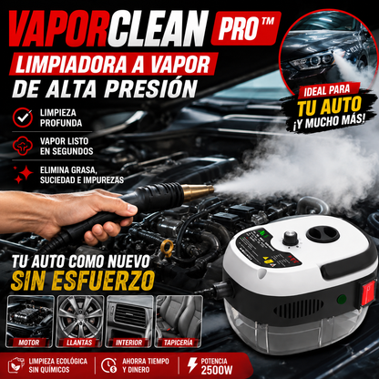 VaporClean Pro™ - Deja tu auto impecable en minutos