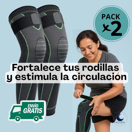 Pack Rodilleras de Soporte Terapéuticas – Fortalece tus rodillas y estimula la circulación diaria