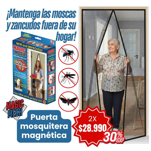 MagicMesh™ - Mantenga las moscas y zancudos fuera de su hogar