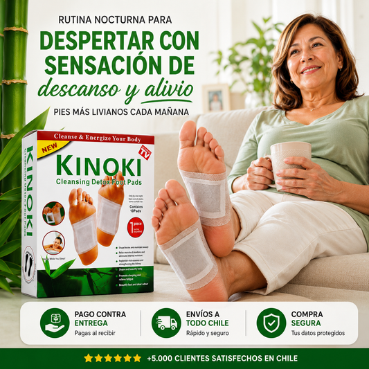 Parches Kinoki Detox™ - Sensación de alivio al final de un largo día