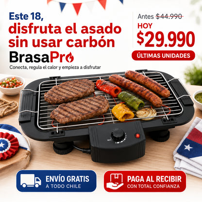 BrasaPro™ 2000W - Disfruta asados sin usar carbón